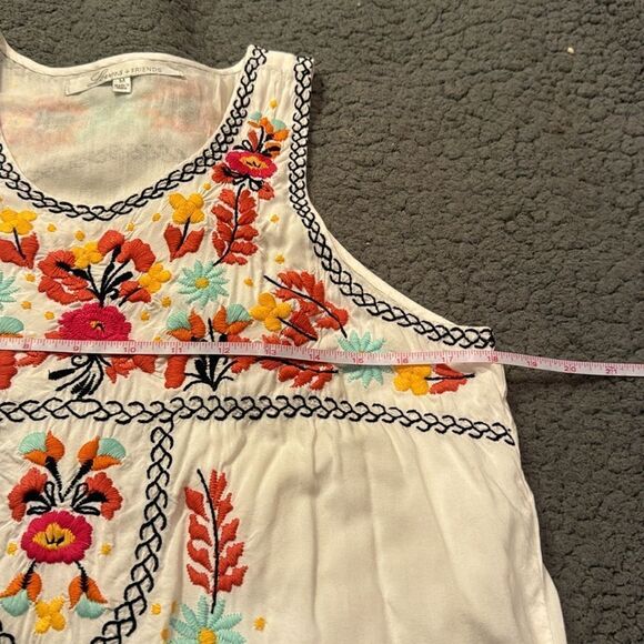 Lovers + Friends BOHO  Embroidered Tank Dress Size Medium - Picture 8 of 11